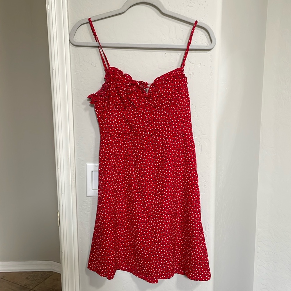 Princess Polly Soze 4 Red Floral Dress